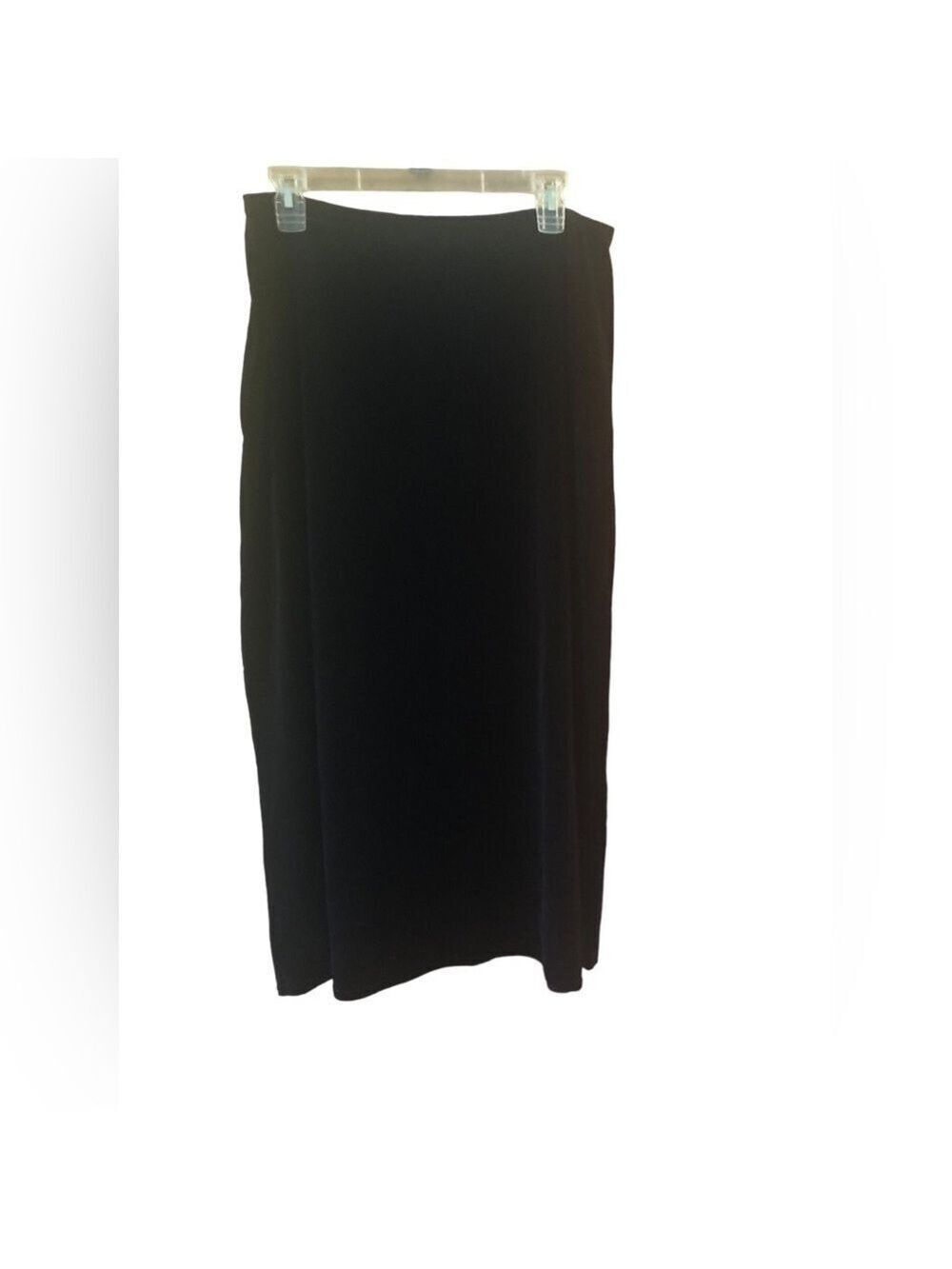 Kathie Lee Collection Black Velvet Long Maxi Skirt, Size 14/16